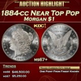 1884-cc Morgan Dollar Near Top Pop $1 ms67+ SEGS