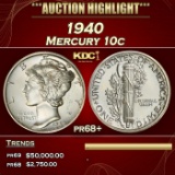 1940 Proof Mercury Dime 10c pr68+ SEGS
