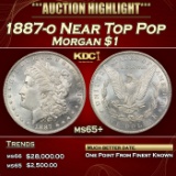 1887-o Morgan Dollar Near Top Pop $1 ms65+ SEGS
