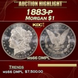1883-p Morgan Dollar $1 ms66 DMPL SEGS
