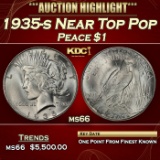 1935-s Peace Dollar Near Top Pop $1 ms66 SEGS