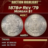 1878-p Rev '79 Morgan Dollar $1 ms65+ SEGS