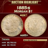 1885-s Morgan Dollar $1 ms65+ SEGS
