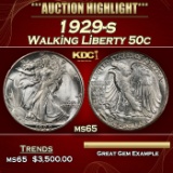 1929-s Walking Liberty Half Dollar 50c ms65 SEGS