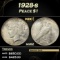 1928-s Peace Dollar $1 Grades ms62