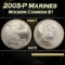 2005-P Marines Modern Commem Dollar $1 ms70 SEGS
