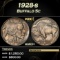 1928-s Buffalo Nickel 5c Grades ms63+
