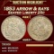 1853 arrow & rays Seated Liberty Quarter 25c ms63+ SEGS