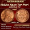 1922-d Lincoln Cent Near Top Pop! 1c ms65+ rd SEGS