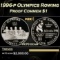 1996-p Olympics Rowing Proof Modern Commem Dollar $1 pr70 dcam SEGS