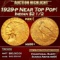 1929-p Gold Indian Quarter Eagle Near Top Pop! $2 1/2 ms66+ USCG