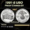1991-S USO Proof Modern Commem Dollar $1 pr70 dcam SEGS