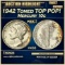 1942 Proof Mercury Dime Toned TOP POP! 10c pr68 SEGS