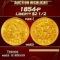 1854-p Gold Liberty Quarter Eagle $2 1/2 ms63 SEGS
