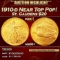 1910-d Gold St. Gaudens Double Eagle Near Top Pop! $20 ms66+ SEGS