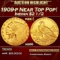 1909-p Gold Indian Quarter Eagle Near Top Pop! $2 1/2 ms66 USCG