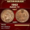 1863 Indian Cent 1c ms65+ SEGS