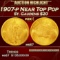 1907-p Gold St. Gaudens Double Eagle Near Top Pop $20 ms67 SEGS