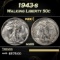 1943-s Walking Liberty Half Dollar 50c Grades ms66
