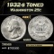 1932-s Washington Quarter Toned 25c Grades ms63
