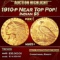 1910-p Gold Indian Half Eagle Near Top Pop! $5 ms65+ USCG