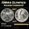 1984-s Olympics Modern Commem Dollar $1 ms70 SEGS