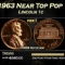1963 Proof Lincoln Cent Near Top Pop 1c pr69 rd dcam SEGS