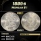 1886-s Morgan Dollar $1 Grades ms62+