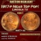 1917-p Lincoln Cent Near Top Pop! 1c ms67+ rd SEGS