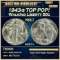 1943-s Walking Liberty Half Dollar TOP POP! 50c ms67+ SEGS