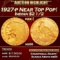 1927-p Gold Indian Quarter Eagle Near Top Pop! $2 1/2 ms66 USCG