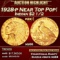 1928-p Gold Indian Quarter Eagle Near Top Pop! $2 1/2 ms66 USCG