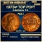 1973-p Lincoln Cent TOP POP! 1c ms67+ rd SEGS