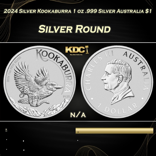 2024 Silver Kookaburra 1 oz .999 Silver Australia $1