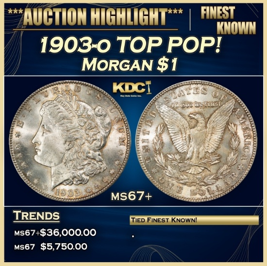 1903-o Morgan Dollar TOP POP! $1 ms67+ SEGS