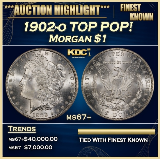 1902-o Morgan Dollar TOP POP! $1 ms67+ SEGS
