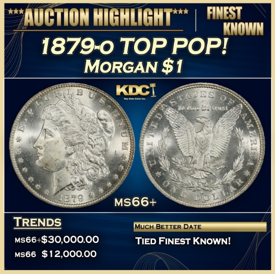 1879-o Morgan Dollar TOP POP! $1 ms66+ SEGS