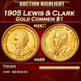 1905 Lewis & Clark Gold Commem Dollar 1 ms66 SEGS