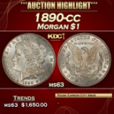 1890-cc Morgan Dollar $1 ms63 USCG