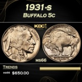 1931-s Buffalo Nickel 5c Grades ms66