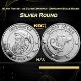 Harry Potter 1 oz Silver Currency: Gringotts Sickle Round