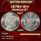 1878-p 8tf Morgan Dollar $1 ms65+ SEGS