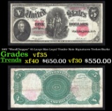 1907 $5 Large Size Legal Tender Note 
