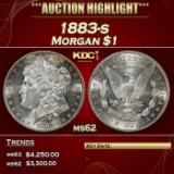 1883-s Morgan Dollar $1 ms62 USCG