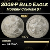 2008-P Bald Eagle Modern Commem Dollar $1 ms70 SEGS