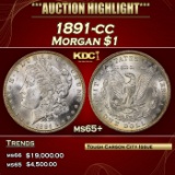 1891-cc Morgan Dollar $1 ms65+ SEGS