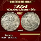 1933-s Walking Liberty Half Dollar 50c ms66 SEGS