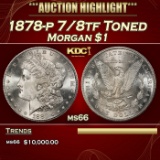 1878-p 7/8tf Morgan Dollar Toned $1 ms66 SEGS