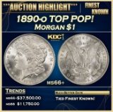 1890-o Morgan Dollar TOP POP! $1 Grades ms66+