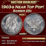 1903-s Barber Quarter Near Top Pop! 25c ms66+ SEGS